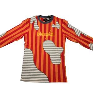 The Hideout Clothing x YK Osiris Blessed Stripe Long Sleeve Shirt S NWT 791-792